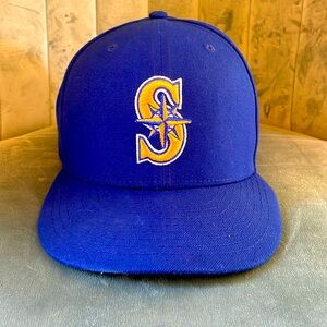 Seattle Mariners New Era Royal Blue On Field Hat (Fitted Hat)